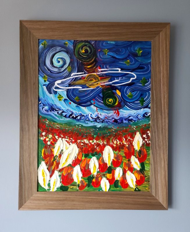 Cigar Galaxy — Acrylics & oils on canvas