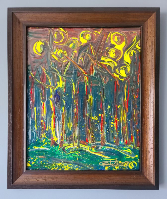 Fireflies — Acrylics on canvas