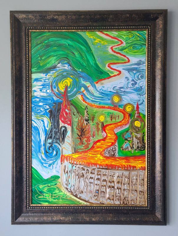 The Wall — Acrylics on canvas